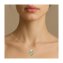 Anhänger mit Kette 925 Sterling Silber rhodiniert Smaragd - 2