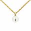 Halskette 585 Gold mit Brillant 0,03ct. + Perle weiß 6,5-7mm - 2
