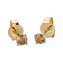 Ohrstecker 585/- Gelbgold 2 Brill. 0,25 ct. braun - 2