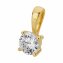 Anhänger 585/- Gelbgold 1 Brill. 0,50 ct. H/P2 - 2