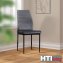 Esszimmerstuhl Madison Samt Grau 4er-Set - 2