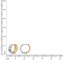 Ohrring 375 Gelbgold bicolor - 2