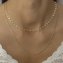 Collier 925 Sterling Silber vergoldet Layering  zweifach - 2