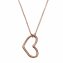 Collier Edelstahl rosé vergoldet Herz - 2