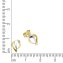 Ohrstecker 585/- Gelbgold bicolor glanz - 2