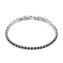 Armband Edelstahl Kristalle schwarz - 2