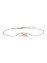 Armband 925/- Sterling Silber rhodiniert/vergoldet  8 Zirkonia - 2