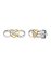 Ohrstecker 925/- Sterling Silber rhodiniert/vergoldet  16 Zirkonia Infinity - 2