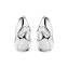 Ohrringe Silber 925 rhodiniert mit weißem Baguette-Zirkonia Amorph - 2