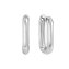 Klappcreolen 925/- Sterling Silber rhodiniert glanz - 2