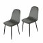 Esszimmerstuhl Samt 2er Set Savannah Grau - 2