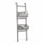 Leiter-Regal, Metall/Stoff mit Ablagen - 2