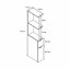 Raumteilerregal 118 cm Thekla Beton - 2