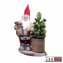Weihnachtsmannfigur 30 cm mit Baum - 2