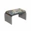 Polsterhocker B/H/T 61 x 34,5 x 40 cm Vance Dreamy Forest Grau - 2