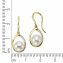 Ohrringe 585 Gold Perlen weiß 7,5-8mm + 14x Brillant 0,04ct. - 2
