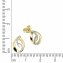 Ohrringe Gold 585 zweifarbig mit 16 Brillanten zus. 0,06ct. - 2