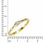 Ring Gold 585 zweifarbig mit Brillant 0,10ct. - 2