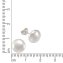 Ohrringe Silber 925 rhodiniert mit weißer Muschelkernperle - 2