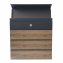 Briefkasten Amin Holzoptik mit Zeitungsfach - 2