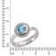 Ring 925/- Sterling Silber Zirkonia & sy. Blautopas - 2