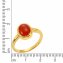 Ring Silber 925 vergoldet mit echtem Carneol 9x7mm - 2