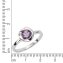 Ring 925/- Sterling Silber glanz Amethyst lila - 2