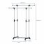 Höhenverstellbarer Kleiderständer mit Doppelstange Stabiler Garderobenständer auf Rollen - 2