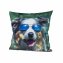 Dekokissen für Sofa und Outdoor Möbel 45 x 45 cm Hund mit Sonnenbrille - 2