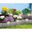 Beeteinfassung mit Solarbeleuchtung Steinoptik - 2