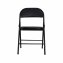 Klappstuhl Kunstleder Gestell Schwarz 6er-Set - 2