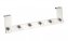 Türgarderobe Edelstahl Mod. Celano 2er Set, je 6 Haken, für Türfalzstärken bis 2 cm - 2