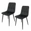 Stuhl Mesa Eco 2er-Set Velvet Grau - 2