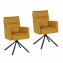Esszimmerstuhl Kyra Gelb 2er-Set - 2