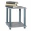 Moderner Beistelltisch in Grau mit Ablage - 2