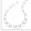 Halskette Silber 925 rhodiniert aus Ringen 45cm lang - 2