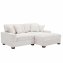 Couch mit Ottomane Rechts Xenia Beige - 2