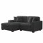 Couch mit Ottomane Links Xenia Anthrazit - 2