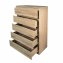 Kommode mit 5 grifflosen Schubladen Sonoma Modernes Design - 2