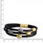 Armband Edelstahl gelb plattie - 2