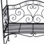 Romantische Gartenbank mit Rosenbogen aus Metall Celia - 2