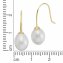 Ohrringe Gold 333 Perle weiß 9x7mm - 2