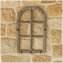 Rustikale Wandgarderobe im Fensterdesign mit Haken - 2