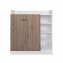 Sideboard mit 8 Regalfächern Weiß-Artisaneiche - 2