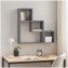 Modernes Wandregal Betonfarben Stufenform Regal 61 x 56 x 17 cm - 2
