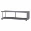 Couchtisch mit Ablagefach und Rollen Betongrau Breite 110 cm - 2
