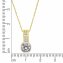 Halskette 375/- Gelbgold 2farbig Zirkonia - 2