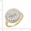 Ring Silber 925 vergoldet mit 5x Diamant zus. 0,05ct. - 2
