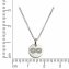 Collier 925/- Sterling Silber rhodiniert Zirkonia - 2