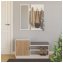 Garderobe Dana mit Schuhbank Weiß - 2